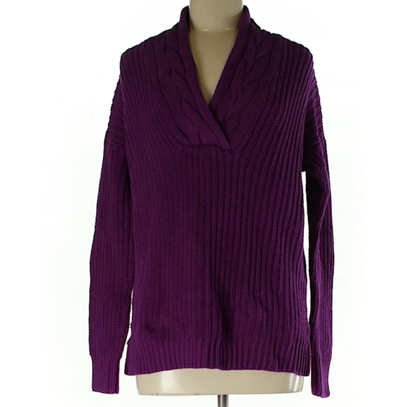 Lauren Ralph Lauren Sweaters - Lauren Ralph Lauren Chunky Knit V-Neck Sweater